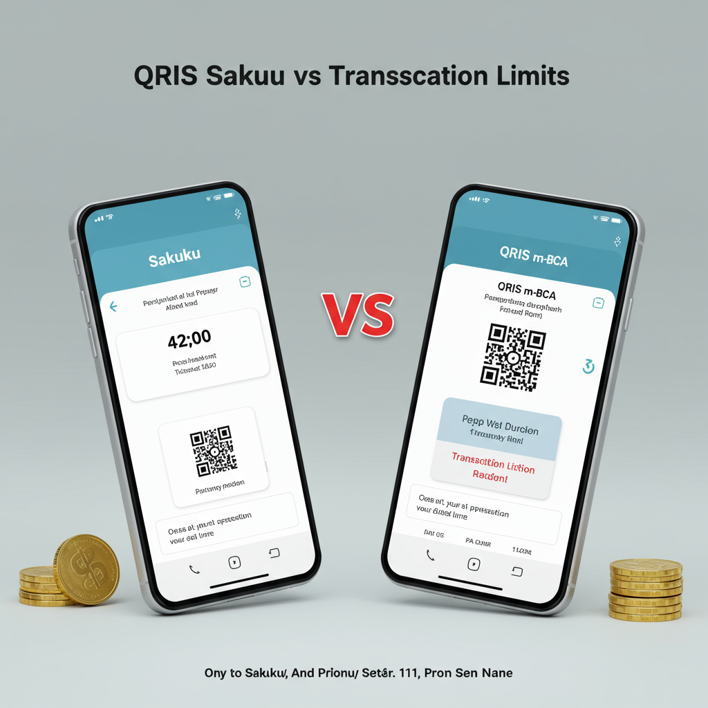 Apakah limit QRIS Sakuku sama dengan limit QRIS m-BCA?