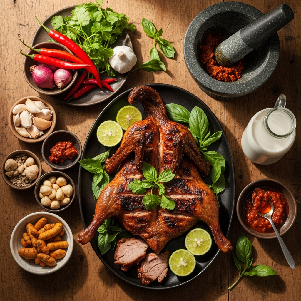 Resep Bebek Bakar Taliwang