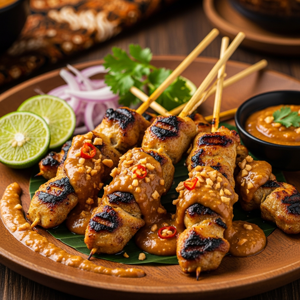 Cara Membuat Resep Sate Ayam Bumbu Kacang