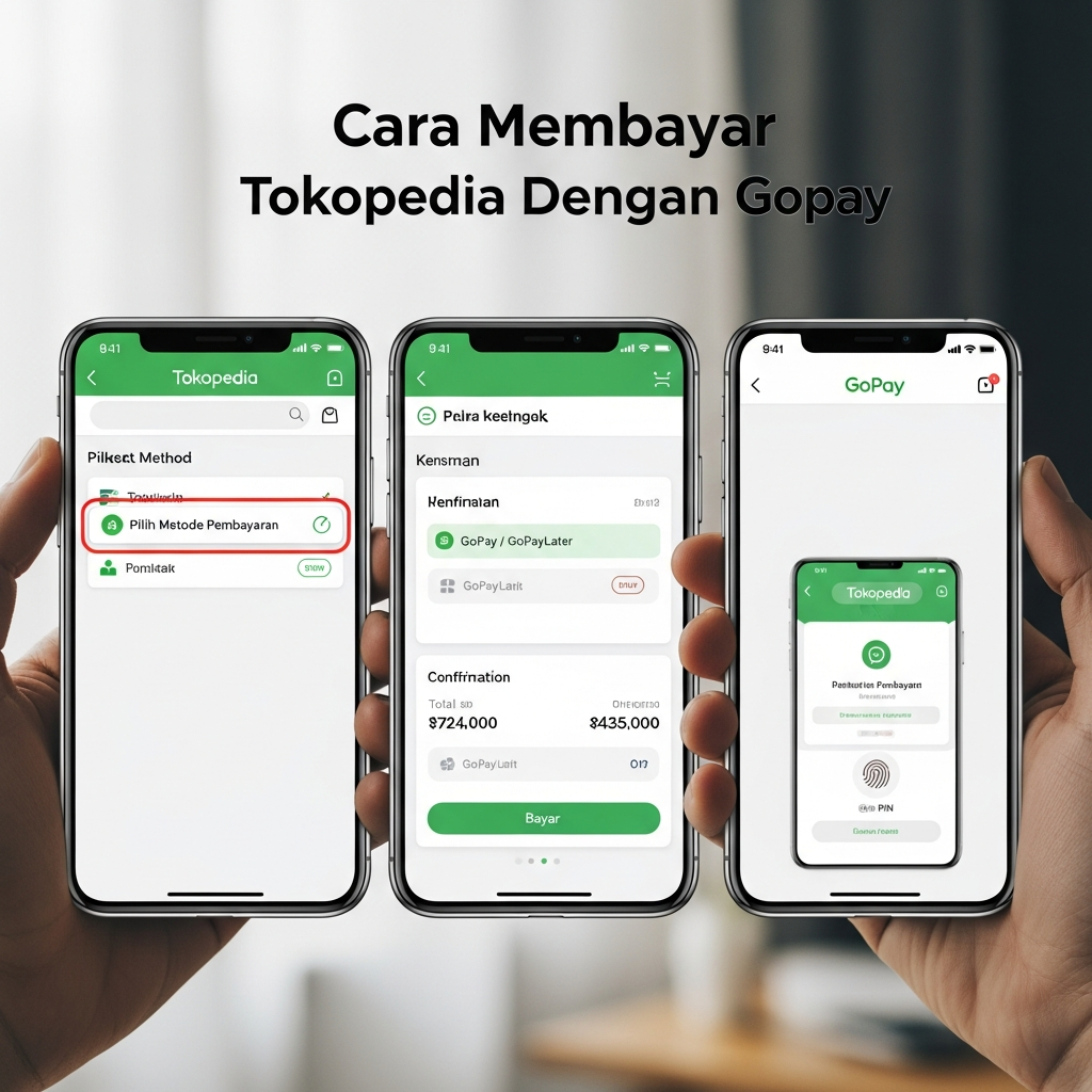 Cara Membayar Tokopedia Dengan Gopay