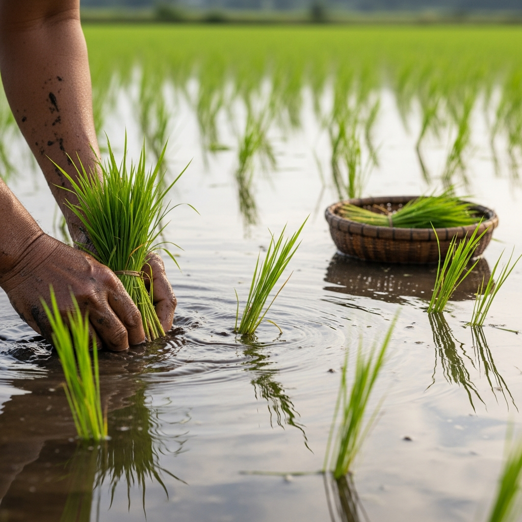 Cara Menanam Padi Yang Benar